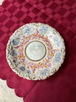 Kézi festésű antik elbógeni porcelán tányér 1837 ből 17 cm.