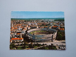 Képeslap (17) - Jugoszlávia (Horvátország) - Pula (Póla) látképe 1970-es évek