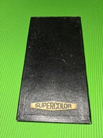 Vintage MINŐSÉGI  "SUPERCOLOR" 12 db színes ceruzakészlet  dobozával HIBÁTLAN HASZNÁLATLAN GYŰJTŐI