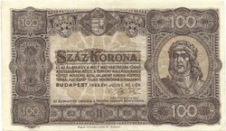 100 korona 1923 Pénzjegynyomda 2.