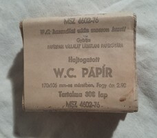 Retro hajtogatott WC papír 70-es évek