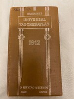 Geographisch  Statischer Universa - Taschen - Atlas. Kartographische - Anstalt Wien und Leipzig 1912