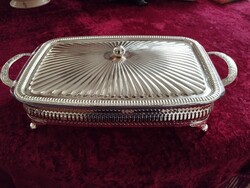 Szép állapotú, időtálló Pyrex lábakon álló tálaló