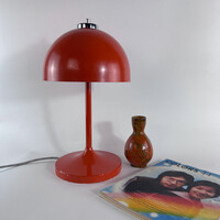 Narancssárga fém Space Age gomba asztali lámpa – 60/70-es évek – felújított - 1162
