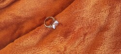 Eladó 925 sterling ezüst gyűrű nagy swarovski kővel