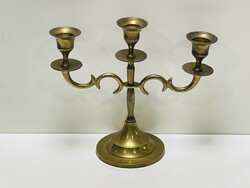 Réz 3 ágú gyertyatartó