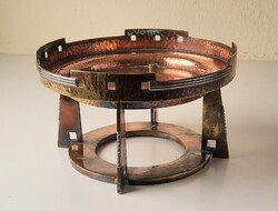 Art Deco Szandrik vörösréz asztalközép Wiener Werkstätte stílusban