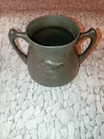 Kayserzinn Art Nouveau pewter sugar bowl