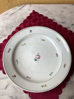Antique alt wien rose porcelain offering bowl from 1884, 31 cm.