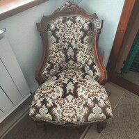 Neobarokk stílusú kisasszonyfotel, 1900 körül.