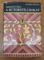 Könyv, Kaesz Gyula ismerjük meg a bútorstílusokat 1978