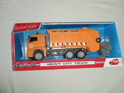 City Team narancssárga kukásautó - 20 cm - Gyári dobozában