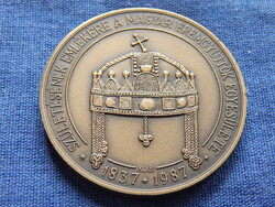 MÉE Erzsébet királyné (Sissi) születésének 150. évfordulója. - bronzplakett, 42.5 mm