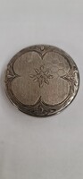 Ezüst antik art deco púder tartó