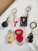 Retro kulcstartók 6 db egyben