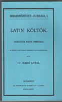 Radó Antal: Latin Költők I.  1885