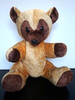 Nagy méretű különleges szalmás Maci, 60 cm