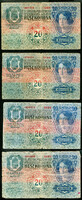 1913 20 Korona - 4db egyben