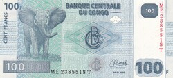 100  Franck  2022   Kongó A képen látható állapotban
