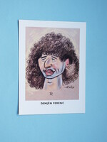 Képeslap (18) - Demjén Ferenc karikatúra 1980-as évek