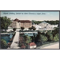 Felvidék,Pöstyén-fürdő - Kilátás a Thermia Hotelre és az Irma fürdőre 1922