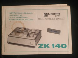 Unitra ZK 140 használati útmutató