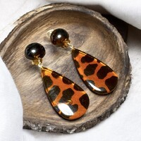 Régi fülklipsz vintage fülbevaló, retro klipsz, az ékszer 1980-as évekből származik