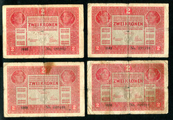 1917 2 Korona - 4db egyben