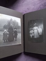Antik családi fotóalbum
