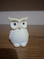 Kerámia bagoly alakú illóolaj, mécsestartó. Párologtató. 8 cm. Hibátlan