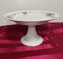 Hollóházi Erika mintás talpas torta tál