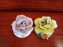 Román porcelán rózsák párban