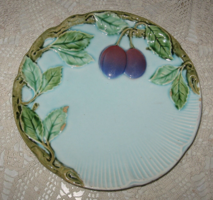 ANTIK KÖRMÖCBÁNYAI SZECESSZIÓS KISTÁNYÉR SZILVA MOTÍVUMMAL