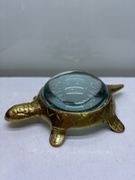 Réz nagyító teknős 15x10cm