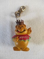 Retro pom-bar kulcstartó