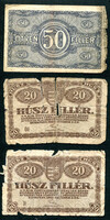 1920 2x 20 fillér + 1x 50 fillér - 3db egyben