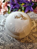 Eladó gyönyörű antik hófehér porcelán H&C Chodau leveses tál!
