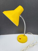 Retro sárga asztali lámpa – hajlítható karral