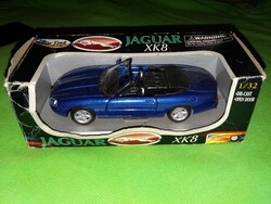 RETRO NEWRAY JAGUAR XK 8 Cabrio fém modell 1:32 kisautó dobozával VISSZAHÚZHATÓ