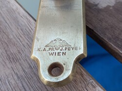 2 db bécsi antik réz ablak kilincs XIX. sz.-  Habsburg osztrák birodalmi sas jelzéssel