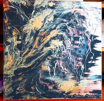 "Az öreg tölgy arany-feketében"festmény feszitett vásznon 50x 50 cm