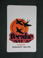 Kártyanaptár,Dohányértékesítő vállalat,Budapest,Fecske cigaretta,grafikai,1975