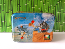 RITKA! TDK AUDIO KAZETTÁS NAGY FÉM DOBOZ A 1970- 80-AS ÉVEKBŐL