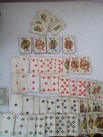 Régi franciakártya paklik