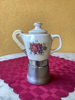 Hollóházi porcelán két személyes Seherezádé kávéfőző.