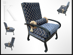 Art deco stílusú karosfotel hengerpárnával