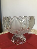 Asztalközép ólomkristály tál