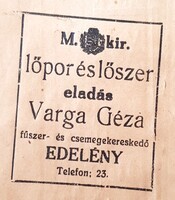 Magyar Királyi lőpor és lőszer eladás Varga Géza Edelény tasak!