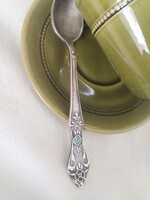 Ezüstözött,kávés kanálka - szecessziós jelleggel