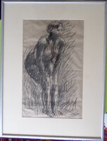 Konfár Gyula: Női akt  EREDETI